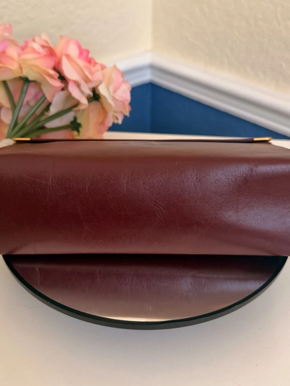 CARTIER Le Must de Cartier Clutch & Chain Shoulder Bag Double Snap Closure